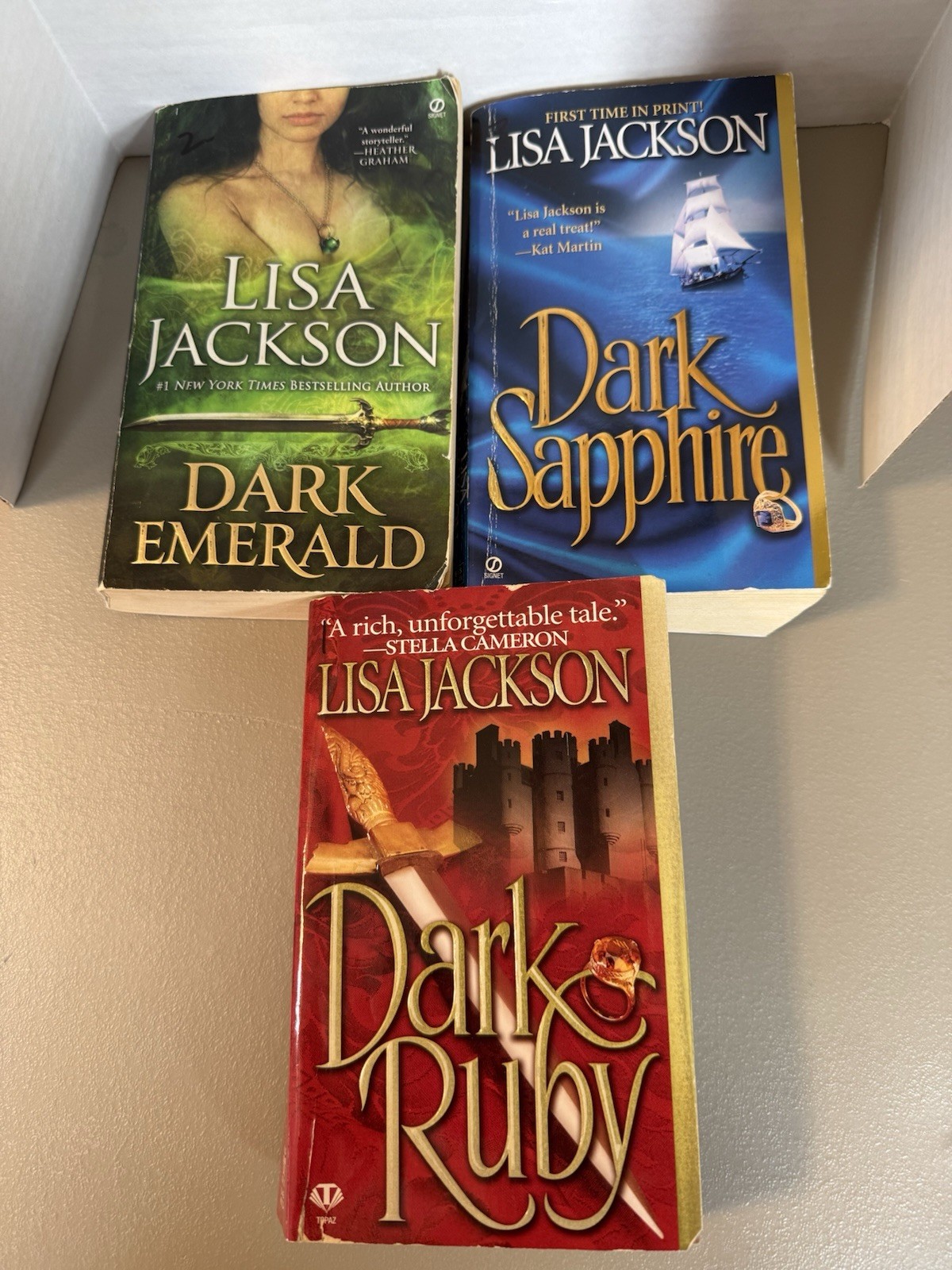 Lisa Jackson – “Dark Jewels” Complete Series – Lot of 3