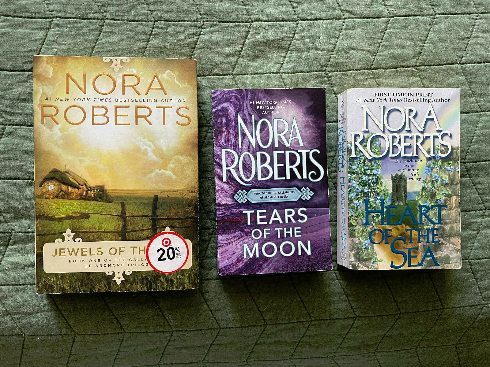 NORA ROBERTS 3 book SET in THE IRISH TRILOGY series Paperback GALLAGHERS