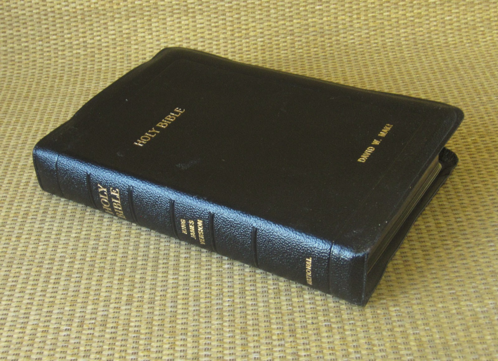 Holy Bible KJV | *Black Leather* National Bible Press RED WORDS NICE