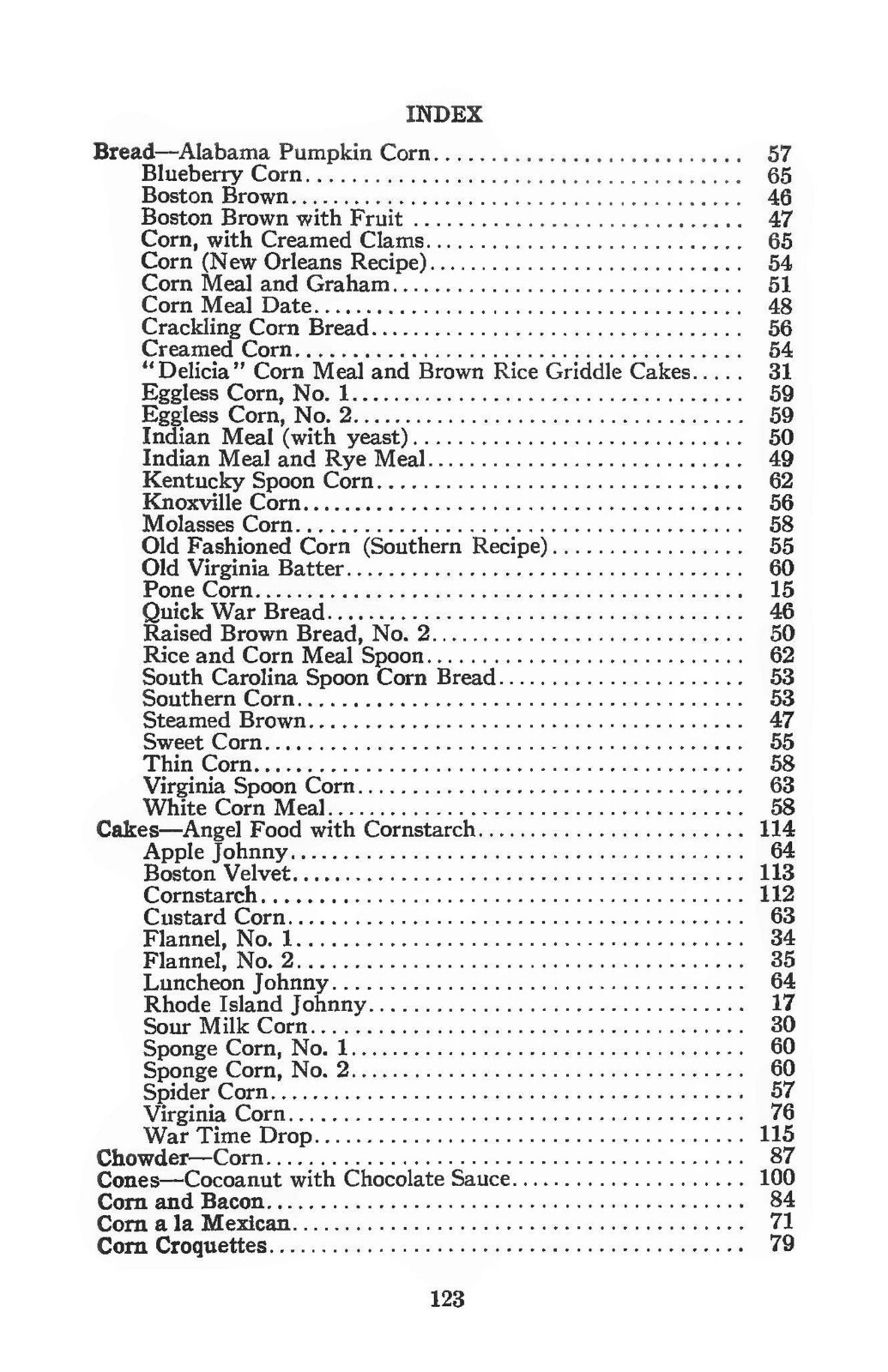 War Edition Corn Cook Book “1918” 126 Pages