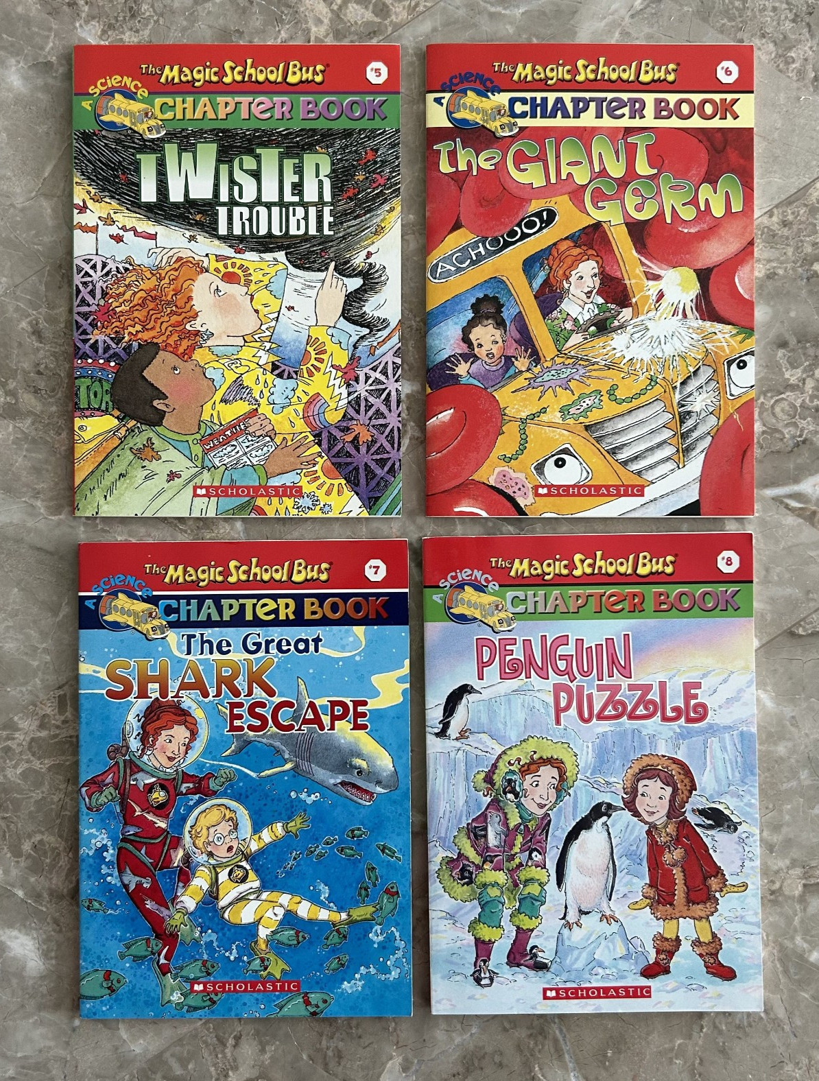 The Magic School Bus Chapter Books Boxed Set 1 2 3 4 5 6 7 8 Scholastic