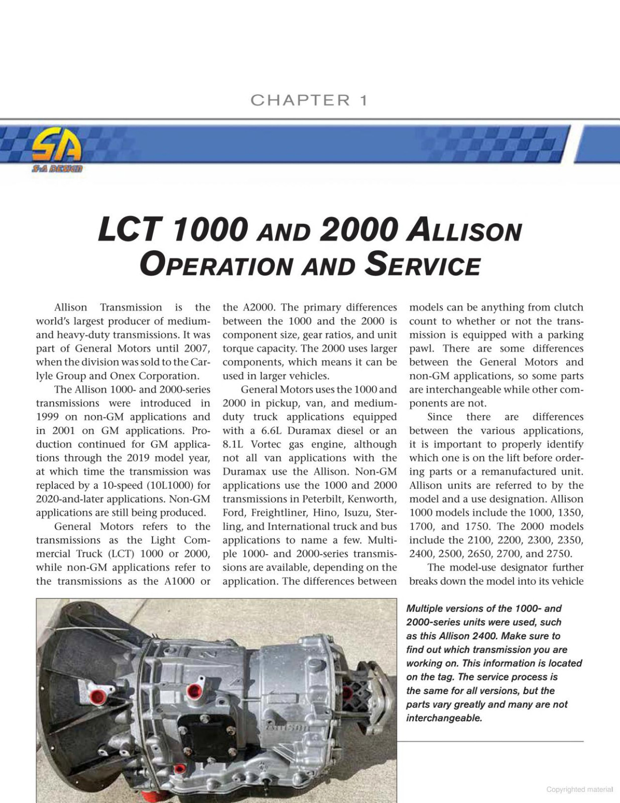SA540 Allison Transmissions: How to Rebuild & Modify LCT / A 1000 & 2000 Series