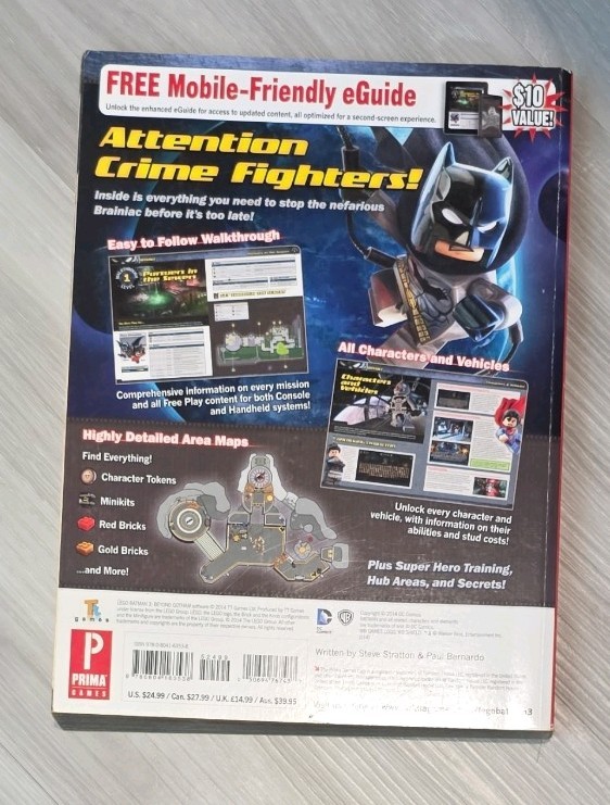 Lego Batman Beyond Gotham PRIMA OFFICIAL GAME GUIDE – Strategy Guide – Clean