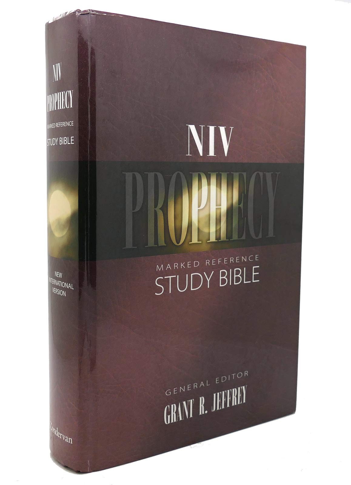 NIV Prophecy Marked Reference Study Bible – Hardcover Jeffrey, Grant R. hard…