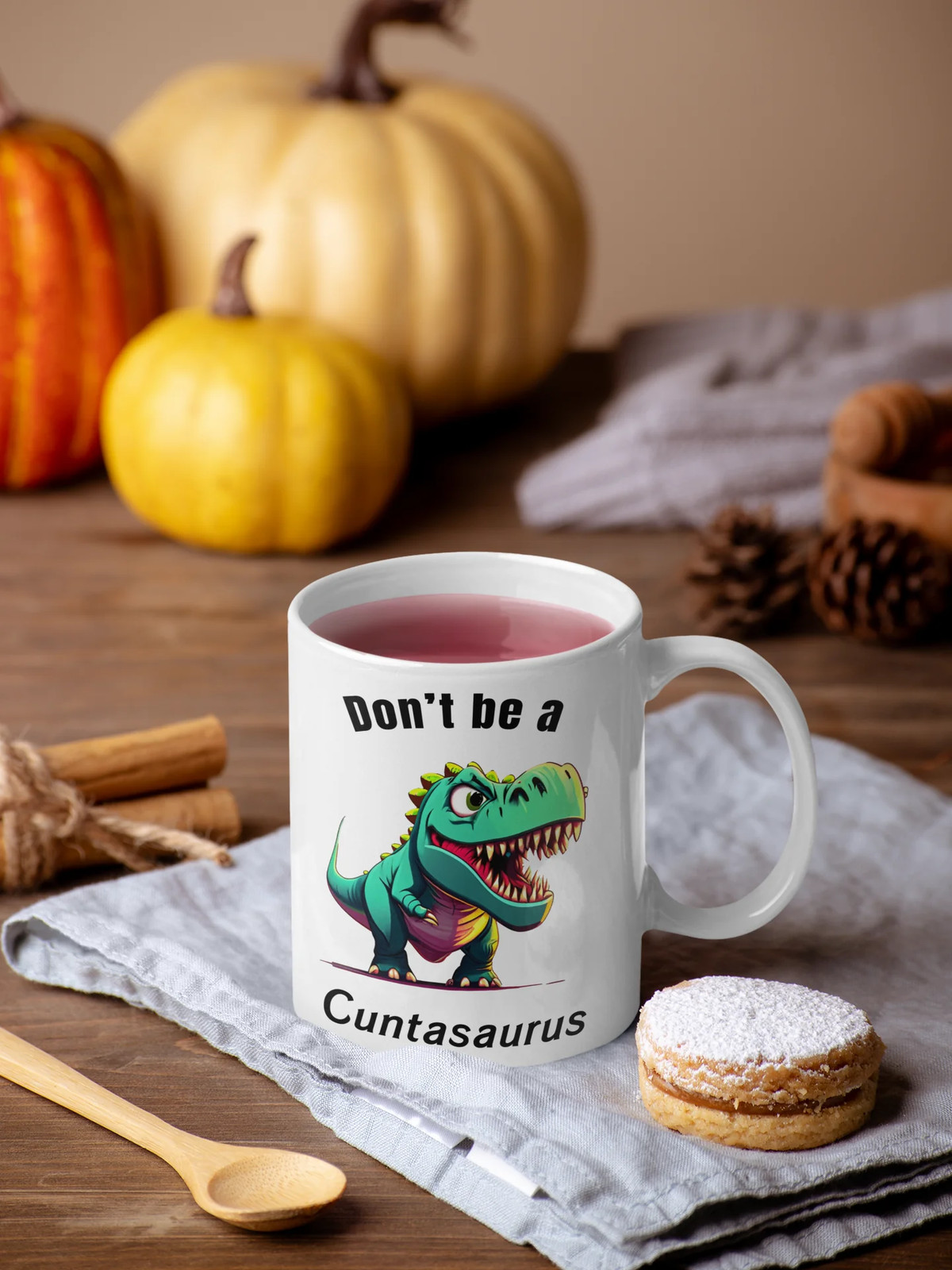 Dinosaur Funny Mug. Novelty 11/15 Oz, Coffee,Gift,Office,Home,naughty,Present