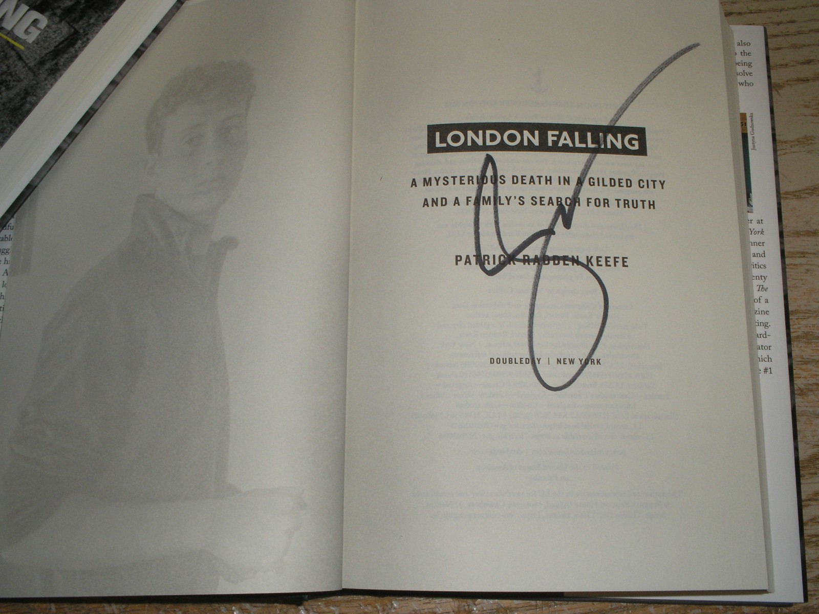 SIGNED London Falling: 1st US print, NEW hardcover by Patrick Radden Keefe 2026