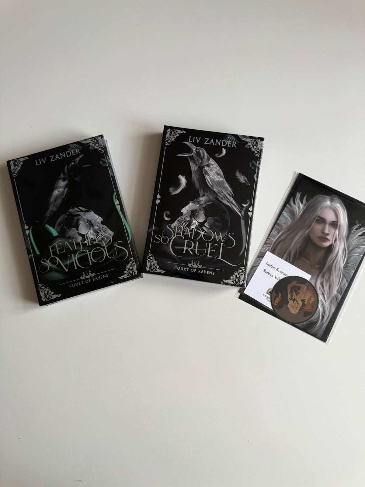 Sealed BFDC Court Of Ravens -Feathers So Vicious Shadows So Cruel – Liv Zander