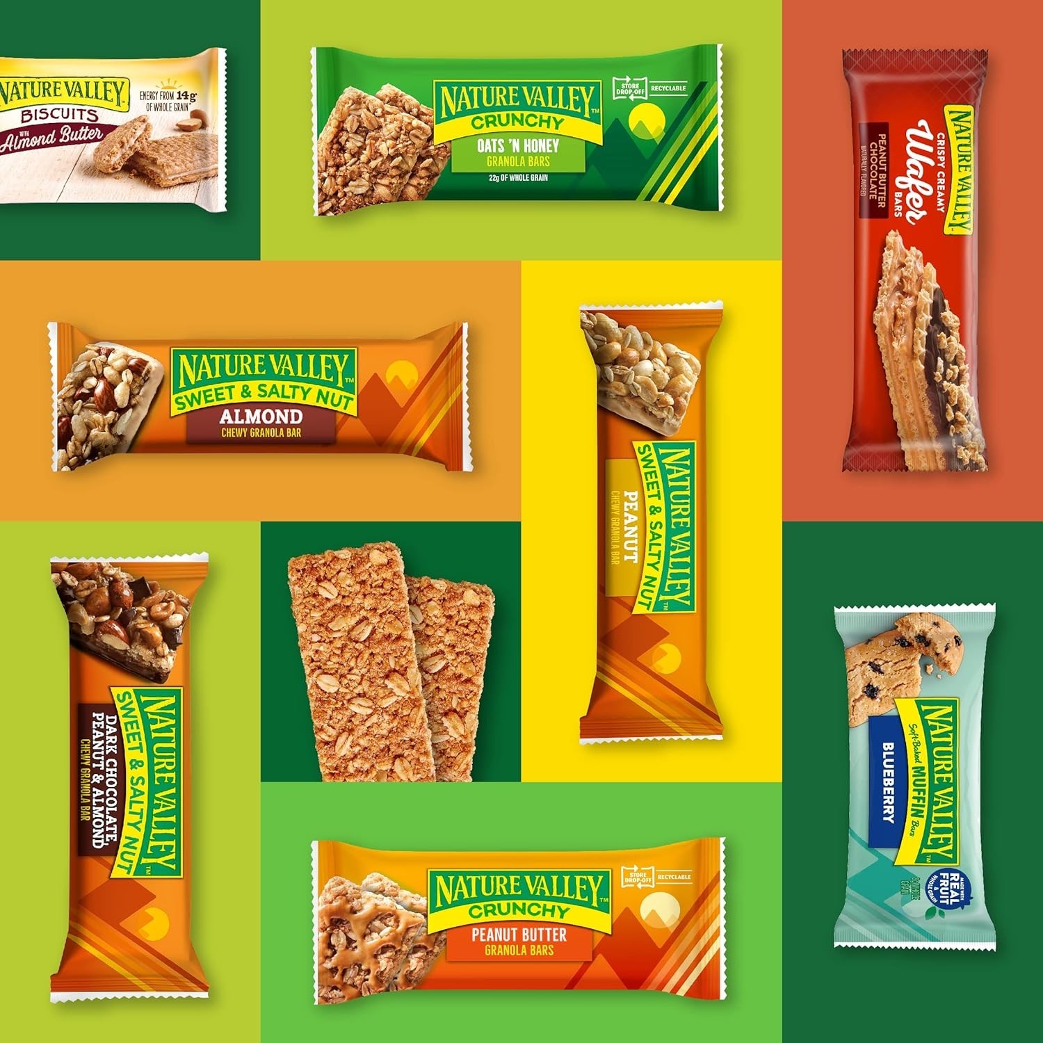 Individually Wrapped Cinnamon Almond Butter Bars, 10 Ct x 6