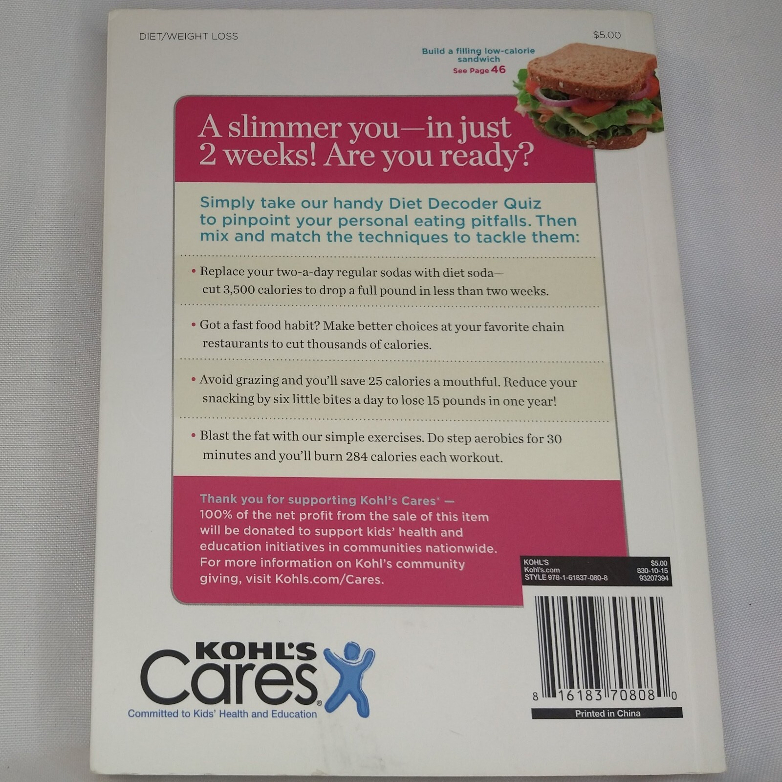 Good Housekeeping Drop 5 lbs: The Small Changes, Big Results Diet Jones, RD