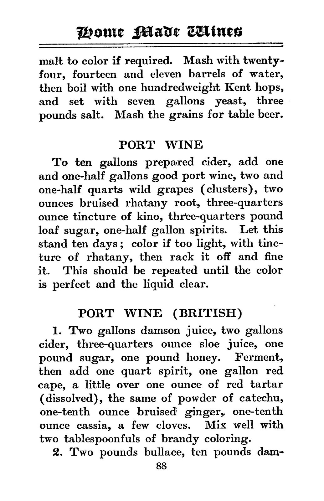 1922 Old Time Recipes For Home Made Wines Cordials And Liqueurs 150 Pages