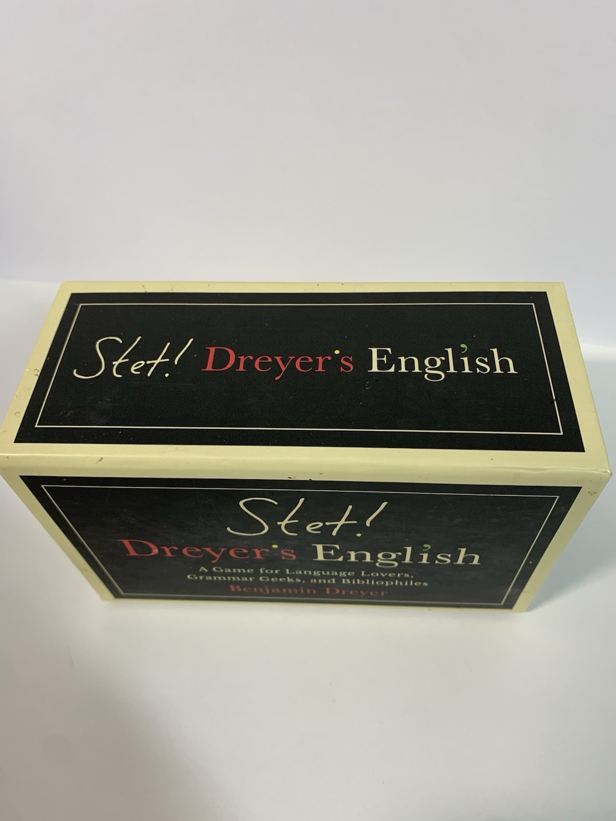 STET! Dreyer’s Game of English A Game for Language Lovers, Grammar Geeks