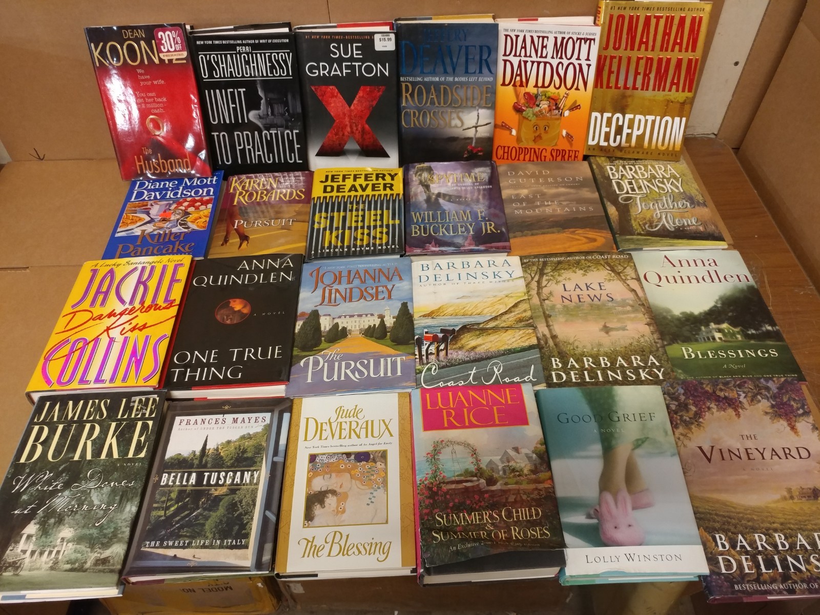 Lot of 10 Pounds Hardcover INSTANT COLLECTION GENERAL FICTION Book MIX GENRE SET