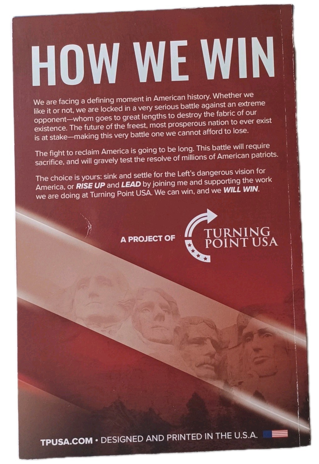 How We Win by Charlie Kirk – Turning Point USA – 2022, Trade Paperback