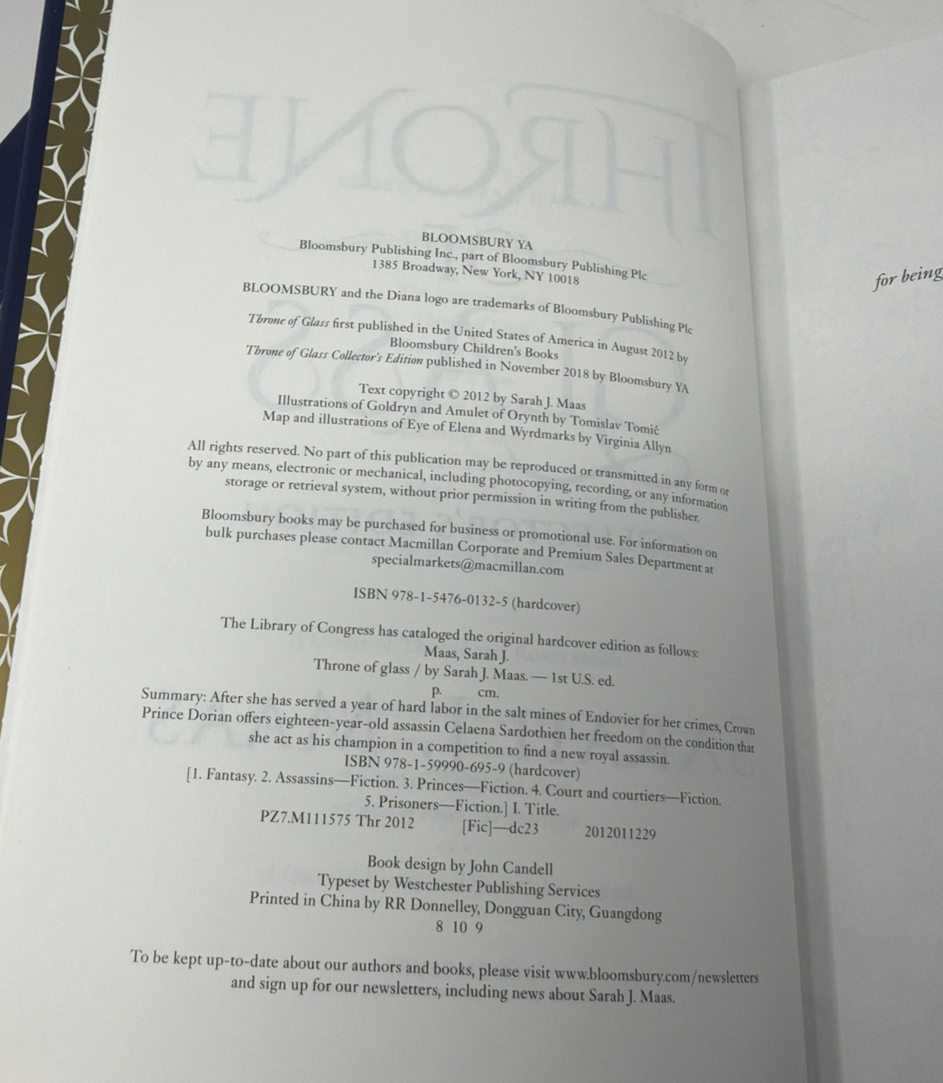 Throne of Glass Collector’ Edition Sarah J Maas Slipcover Hardcover Book