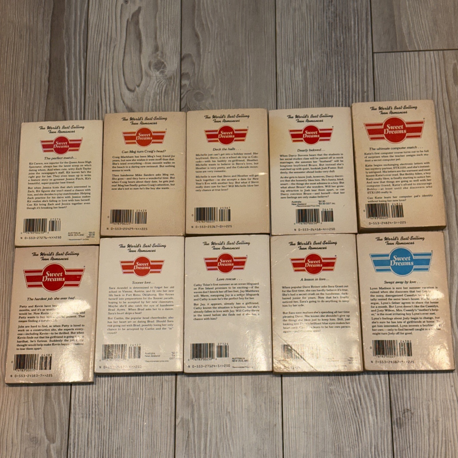 1980’s Sweet Dreams Vintage Paperback Books Young Teens Reading 10 In Lot