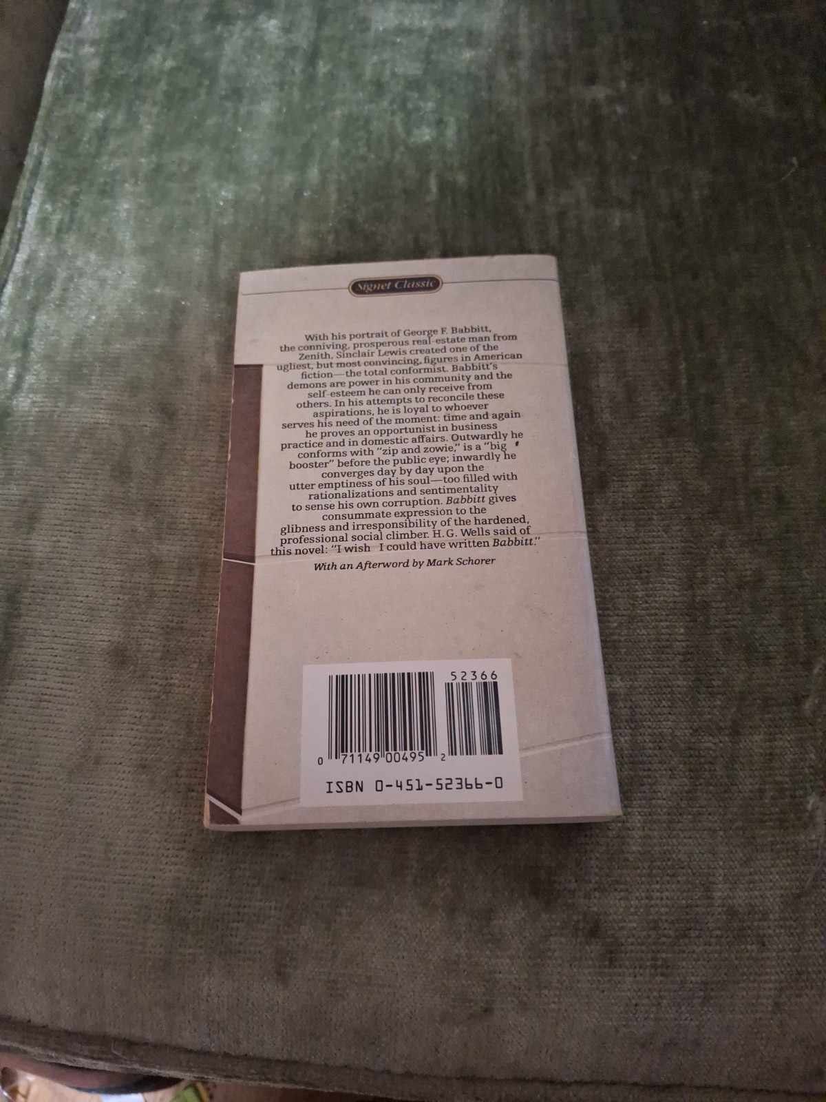 Babbitt (Signet Classics) by Sinclair Lewis