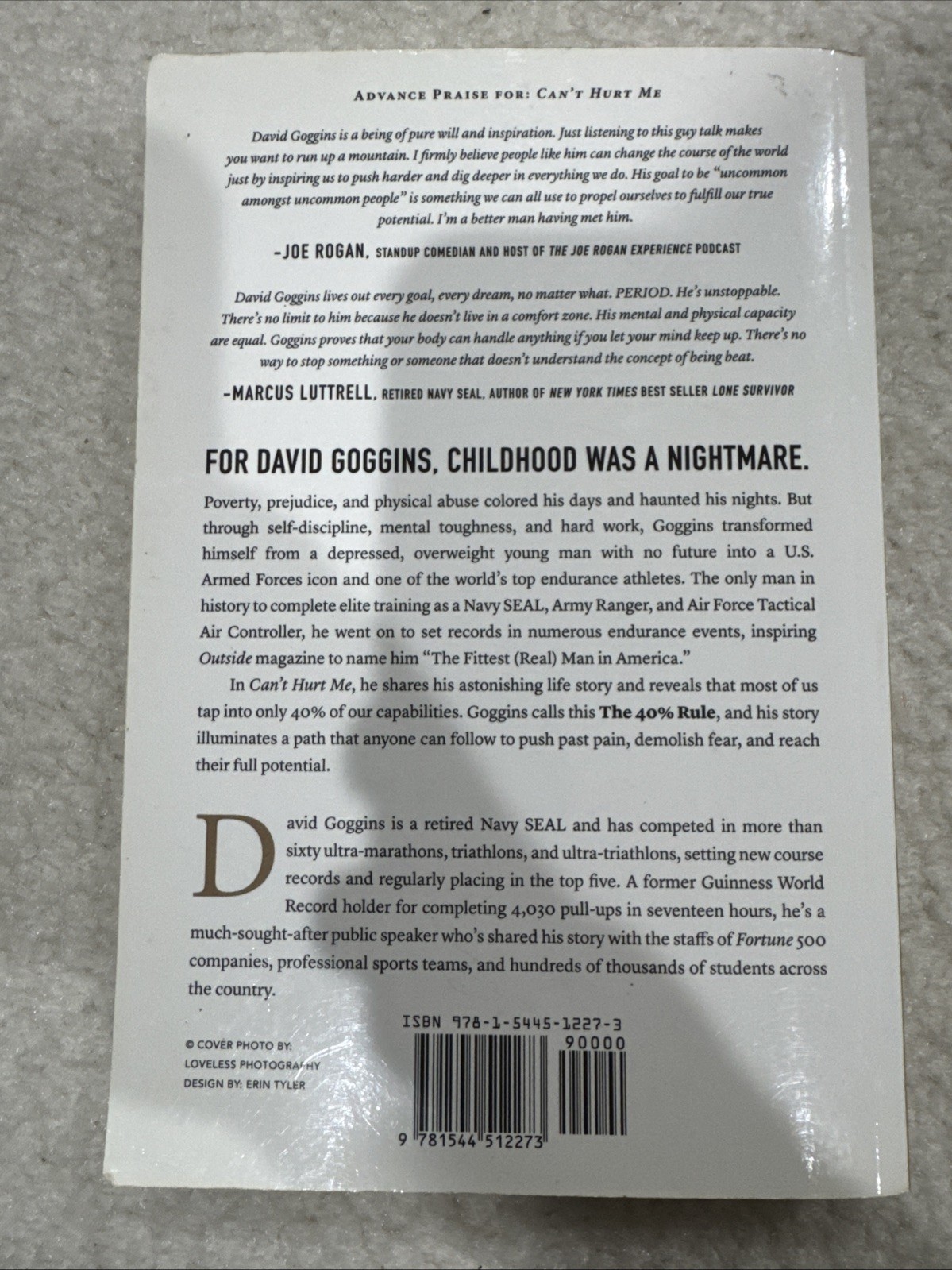 Can’t Hurt Me : Master Your Mind and Defy the Odds by David Goggins (2018, Trade