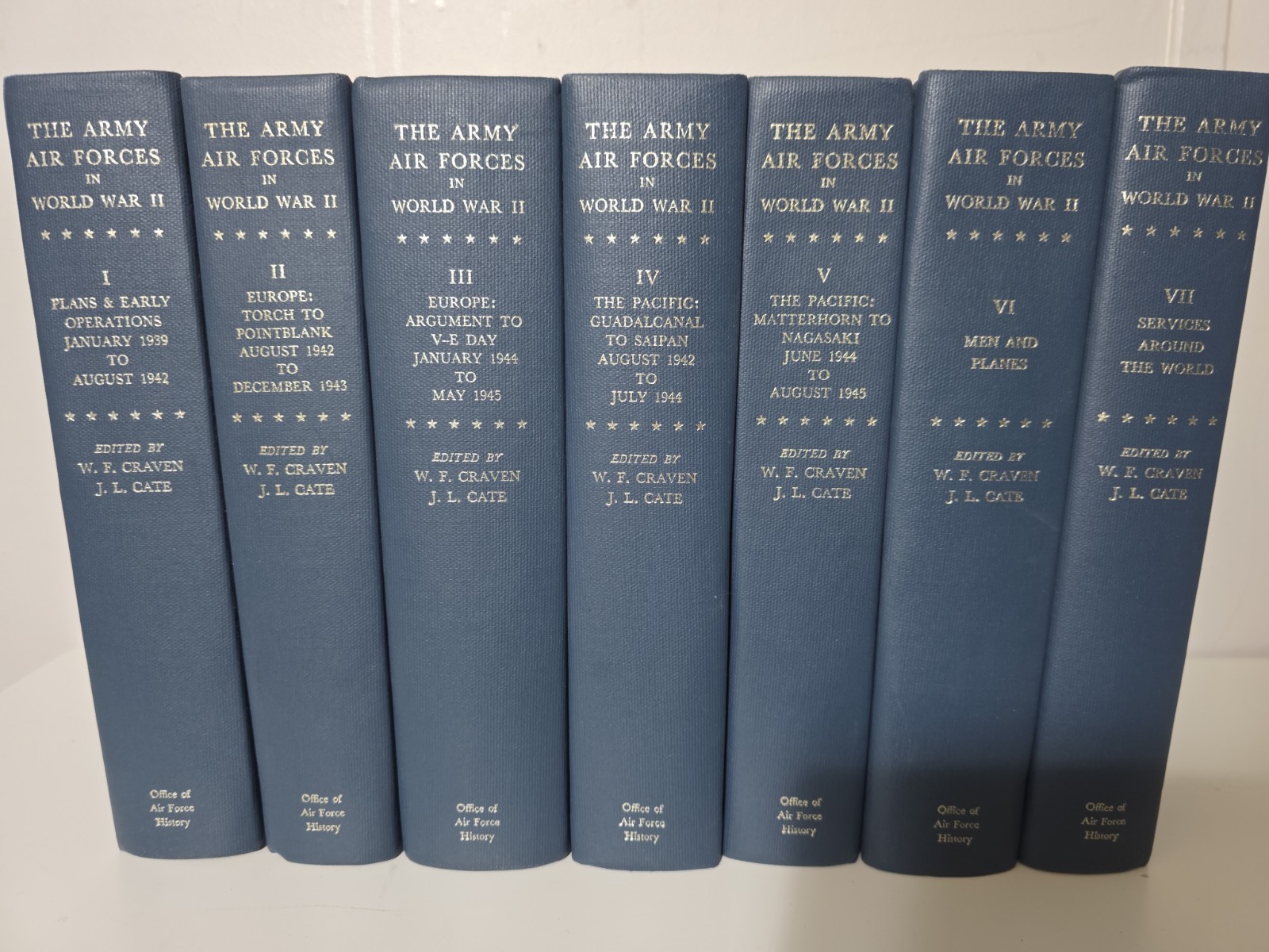 Complete 7 Volume Set US Army in World War II Excellent Condition