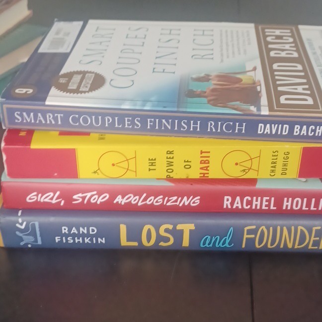 Personal Finance & Success Book Lot Finish Rich Power of Habit Girl Stop Apologi