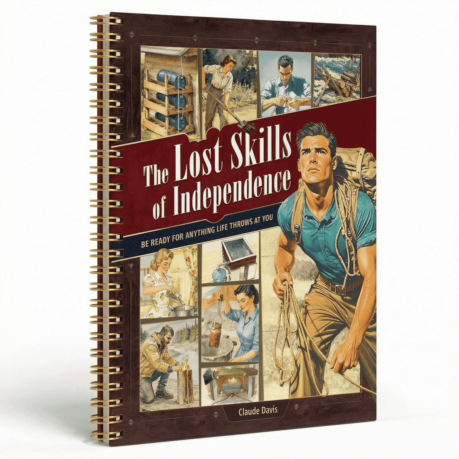 The Lost Skills of Independence – Hardcover, Spiral Bound, Colored Illustrations