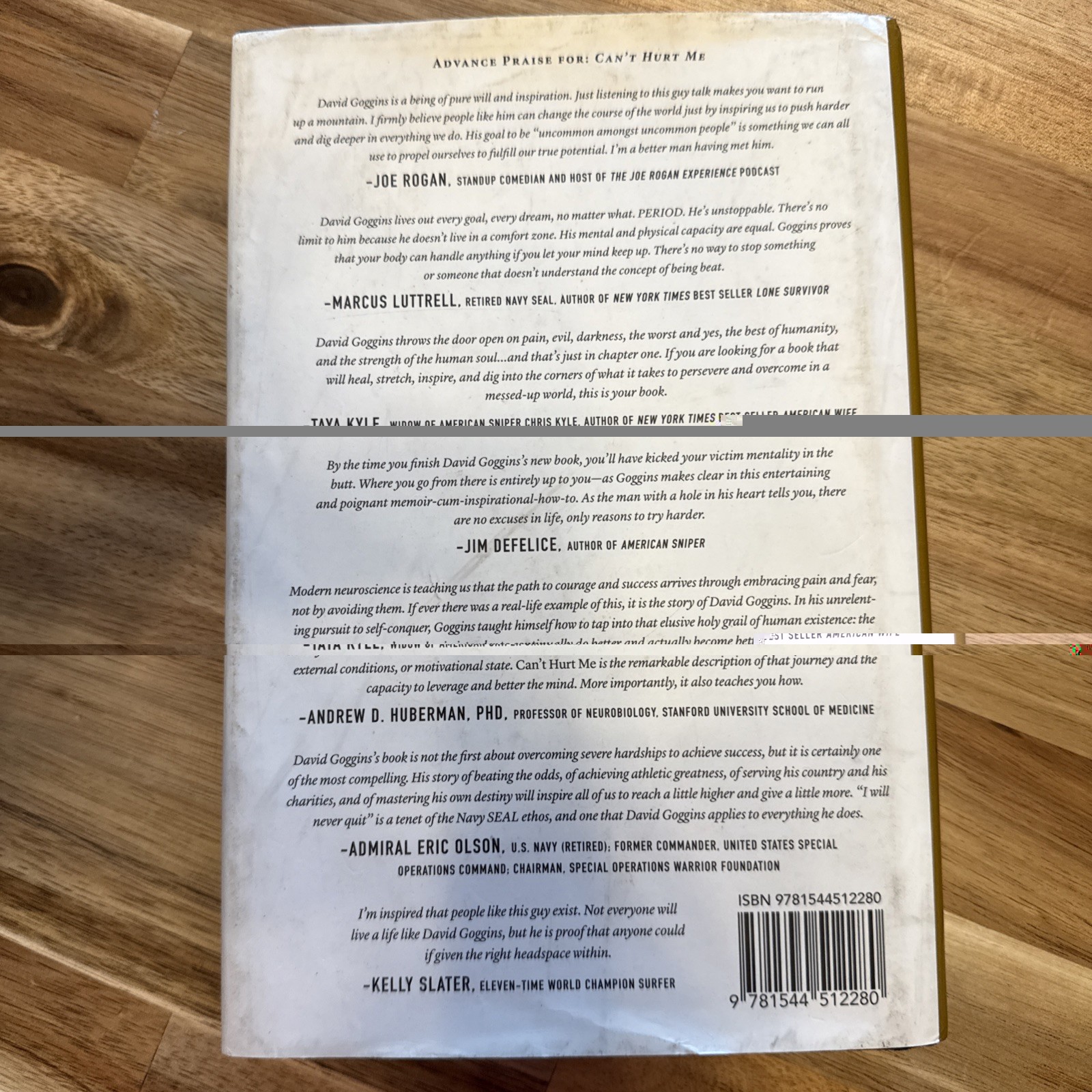 Can’t Hurt Me: Master Your Mind and – Hardcover, by David Goggins – Very Good