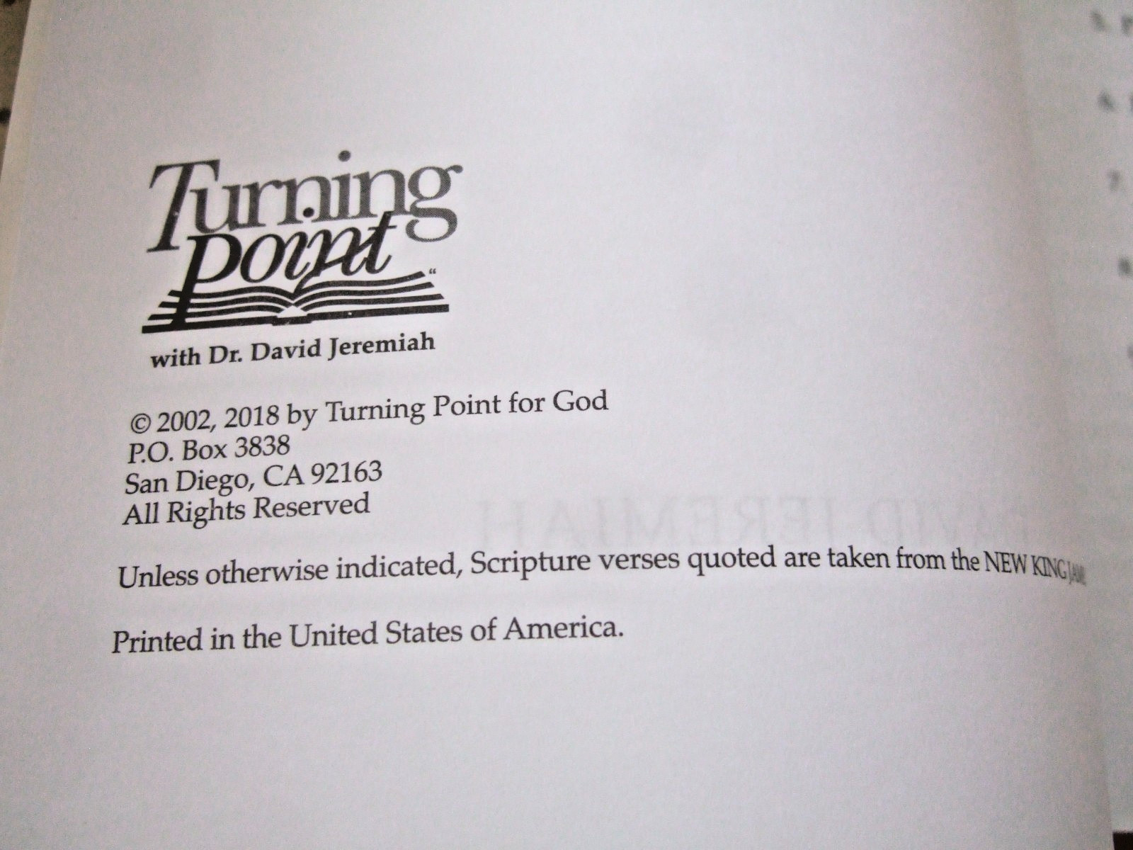 SET OF 2 DR. DAVID JEREMIAH STUDY GUIDES POWERFUL PRINCIPLES FROM PROVERBS