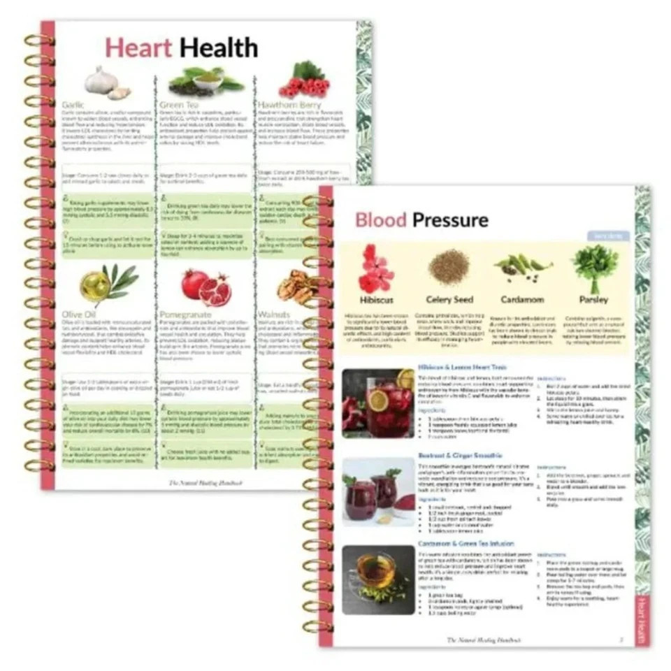 The Natural Healing Handbook Spiral Bound Guide For Herbal Remedies And Natural