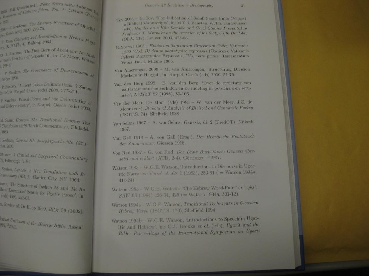 Unit Delimitation in Biblical Hebrew: And Northwest Semitic Literature by Korpel