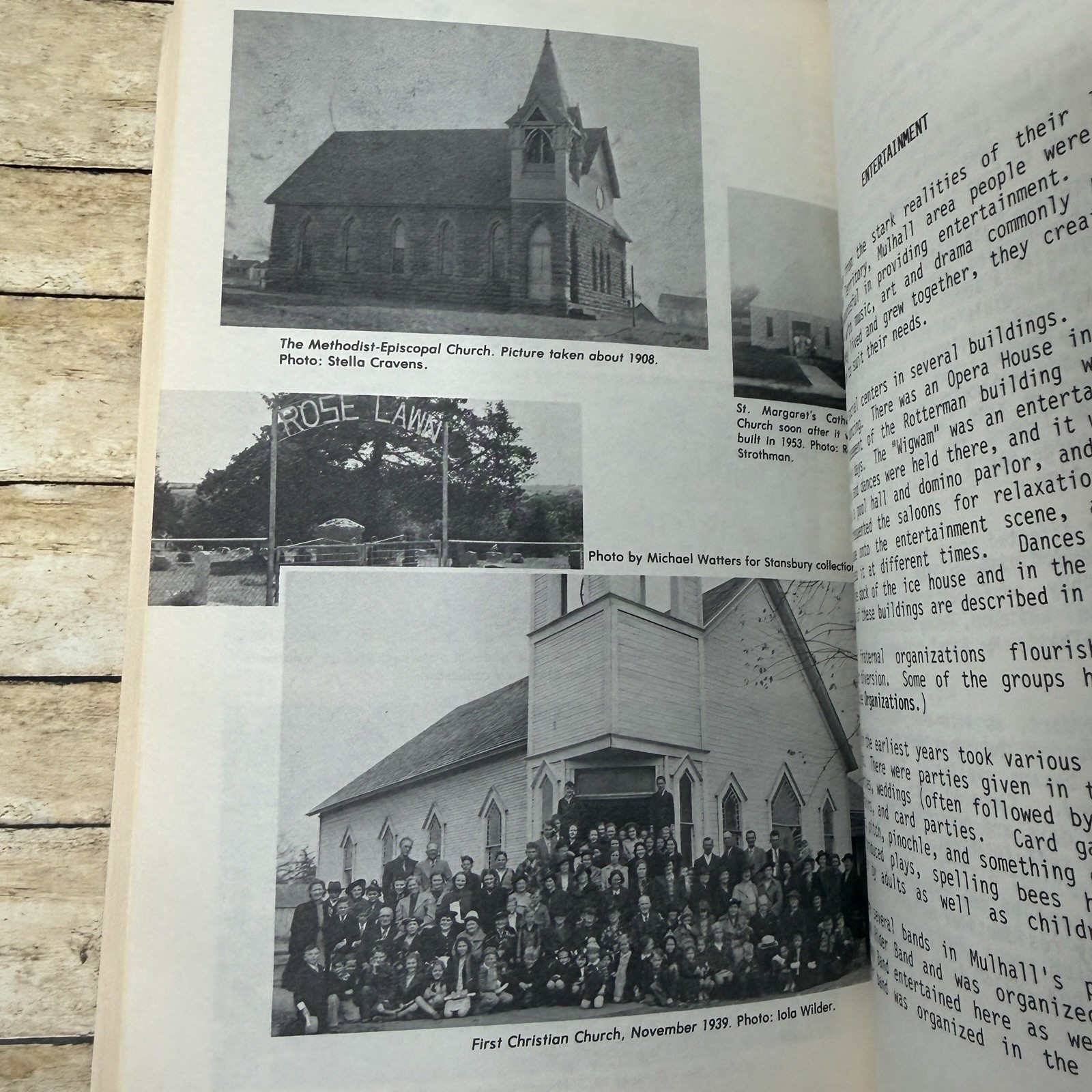 A History of Mulhall Oklahoma 100 Yesteryears 1988 First Edition Genealogy Photo