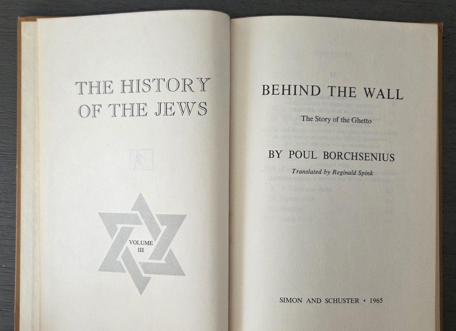 Vintage 1965 “History Of The Jews” Poul Borchsenius Vols 1-5 1st Edition/Print