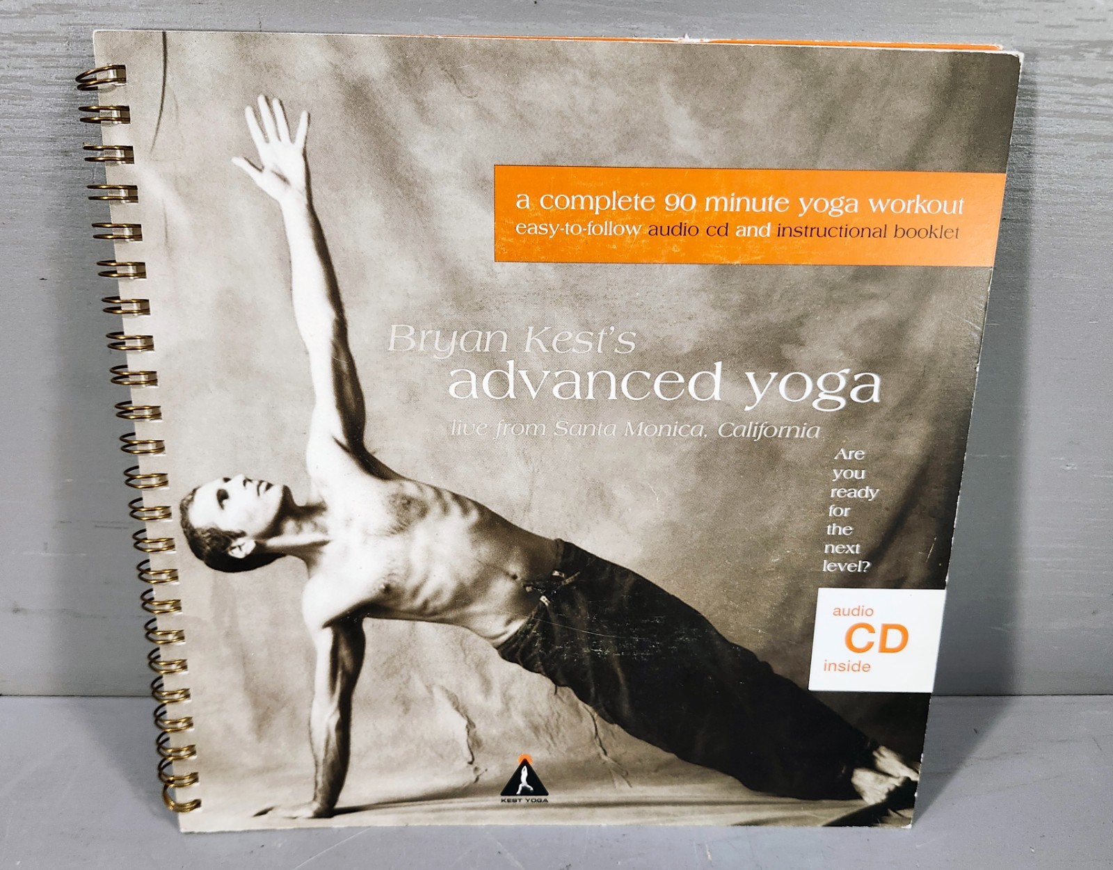 Bryan Kest’s Advanced Yoga 90 minute Workout Training Booklet w/ 2 Audio CD