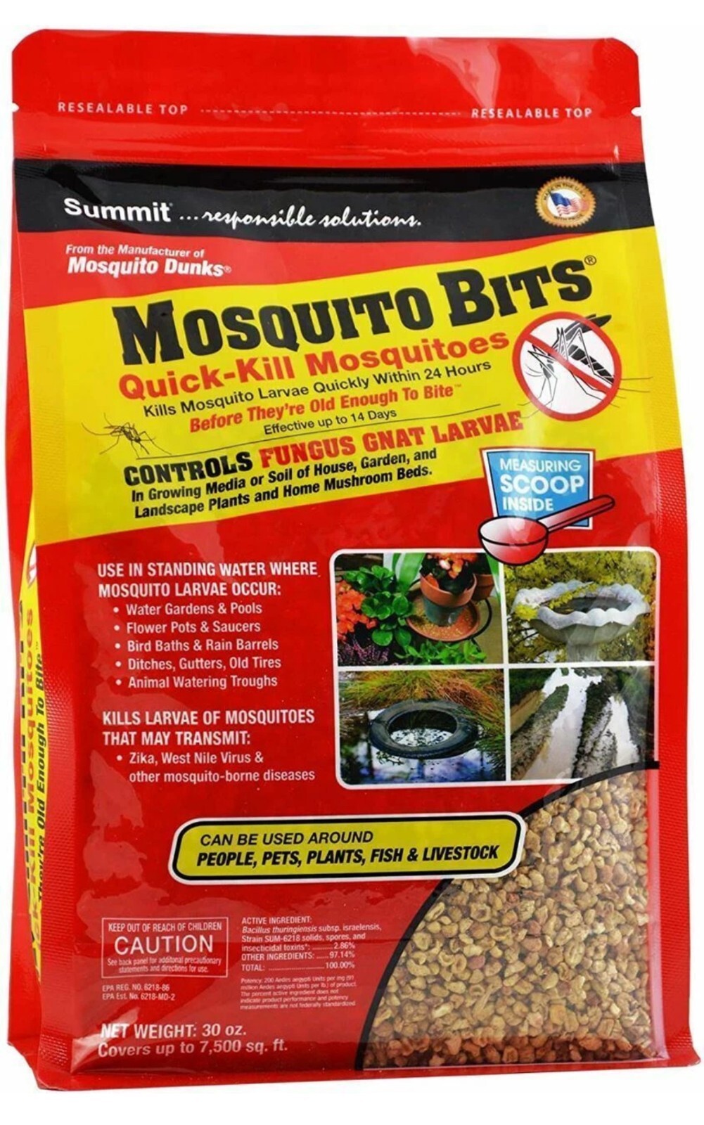 SUMMIT CHEMICAL CO Mosquito Bits 30 oz