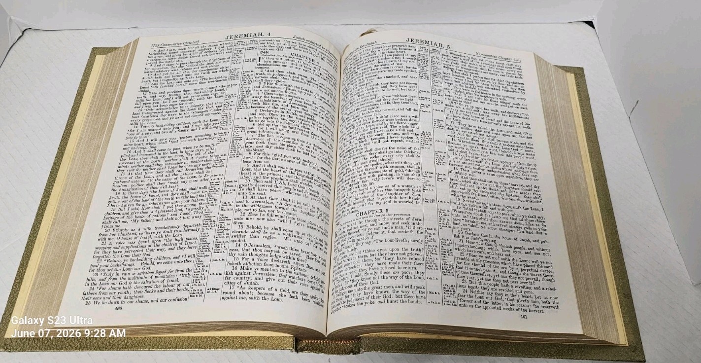 Holy Bible Heirloom Master Reference Edition King James Version Red Letter 1964