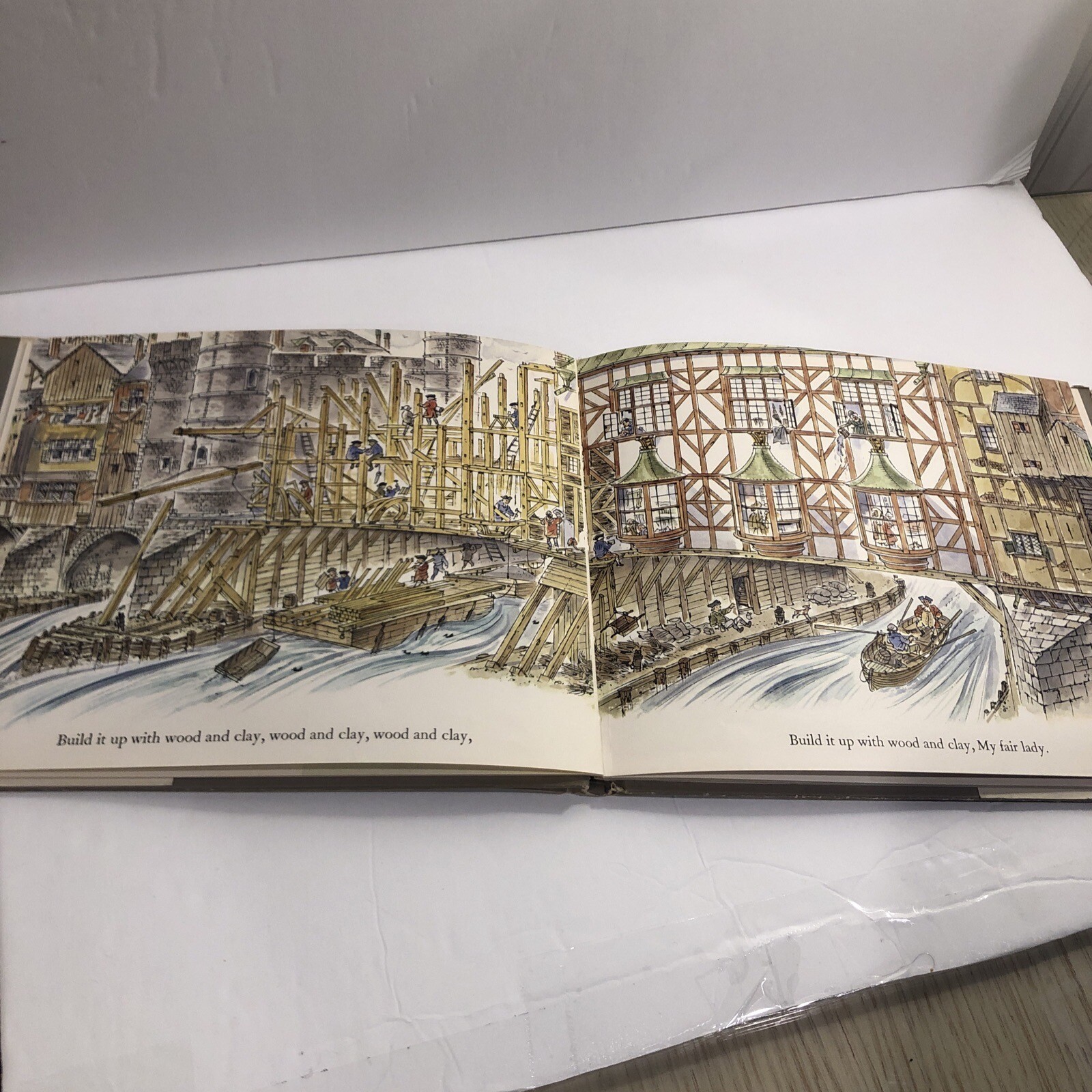 London Bridge Is Falling Down! Peter Spier First Edition 1967 HC w/ DJ VERY GOOD
