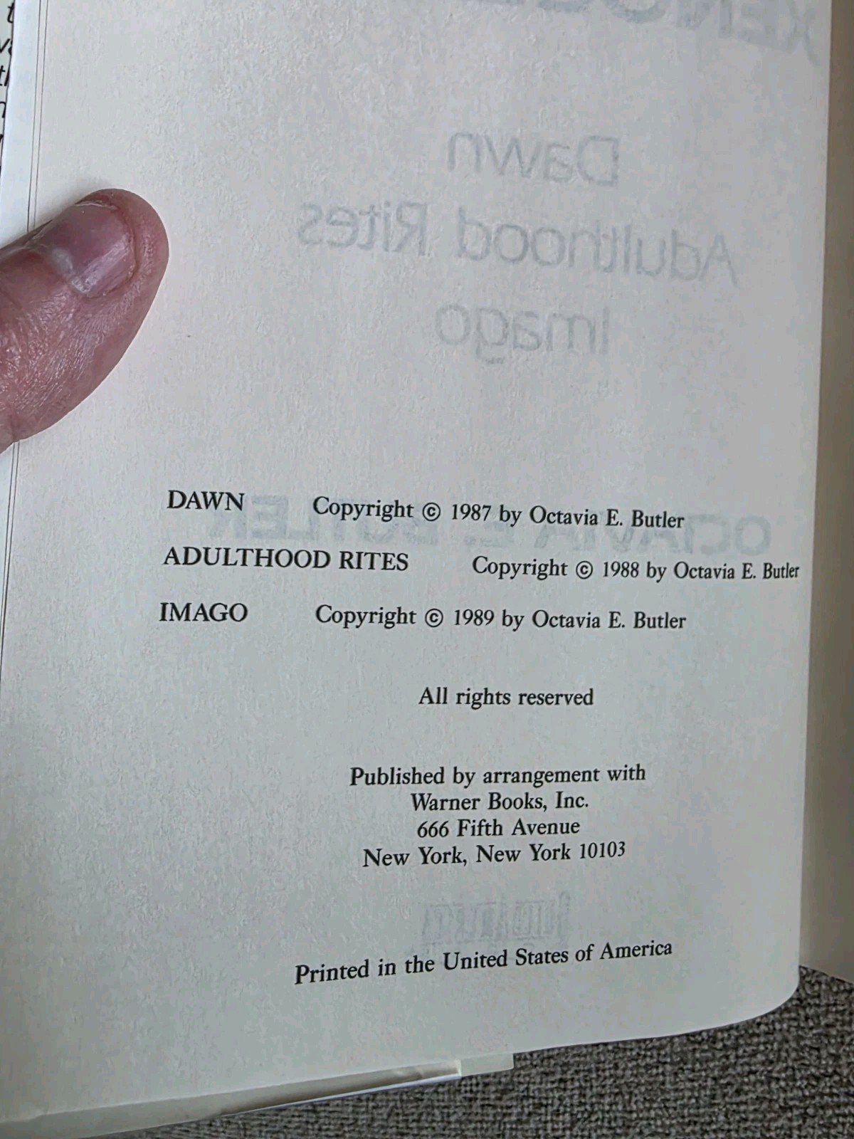 Xenogenesis: Dawn / Adulthood Rites / Imago Octavia Butler Hardcover