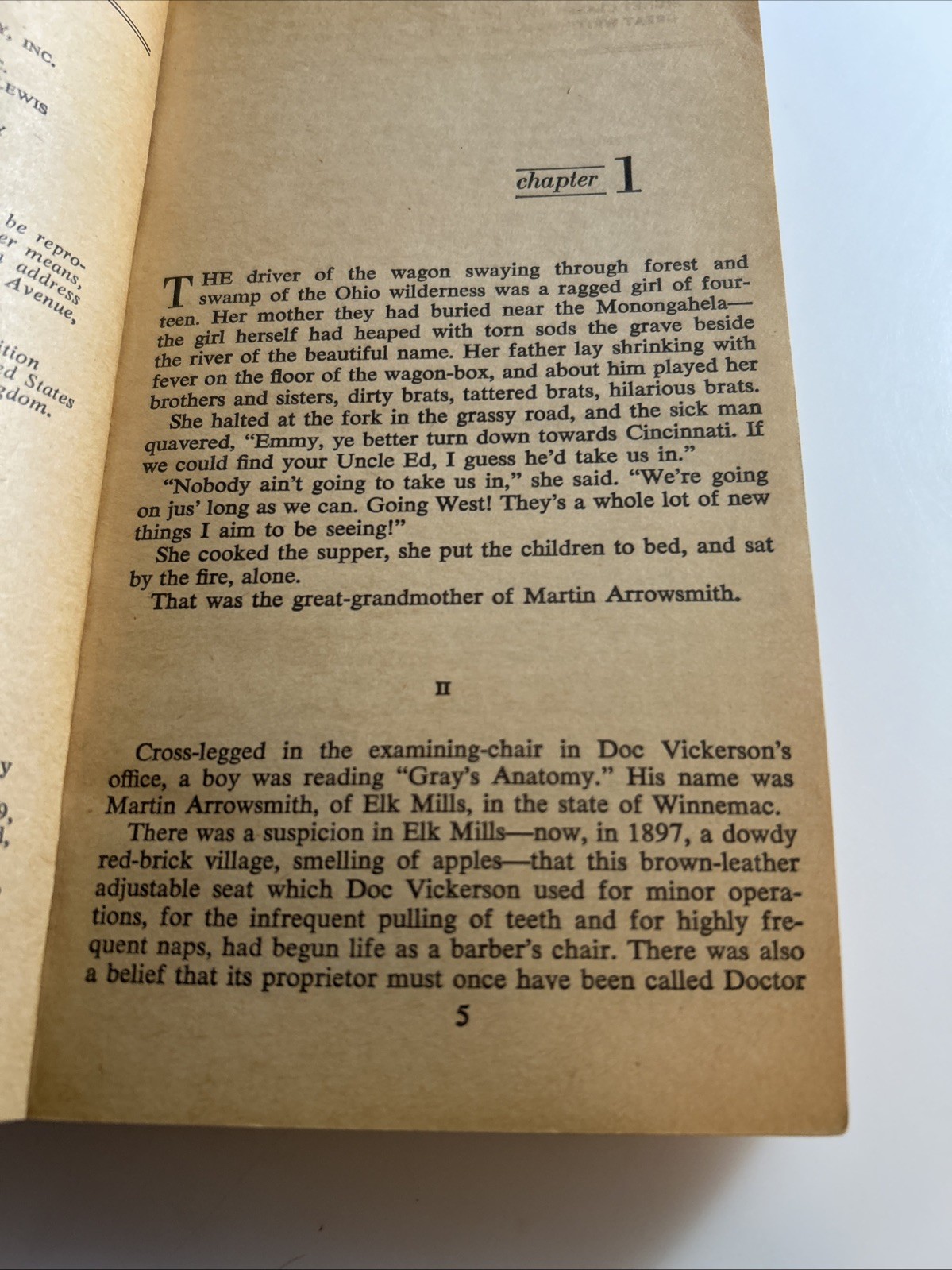 Sinclair Lewis, Arrowsmith, Mass Paperback 1961 📖 2909