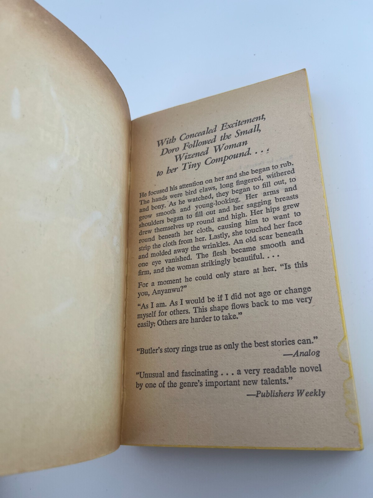 OCTAVIA E. BUTLER ~ WILD SEED ~ First Edition Printing 1981 Vintage paperback