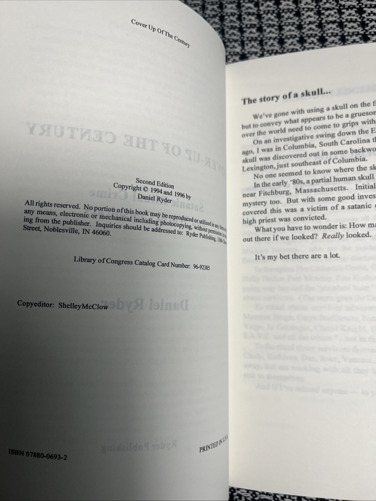 Cover-Up Of The Century Satanic Ritual Crime & World Conspiracy Reprint New