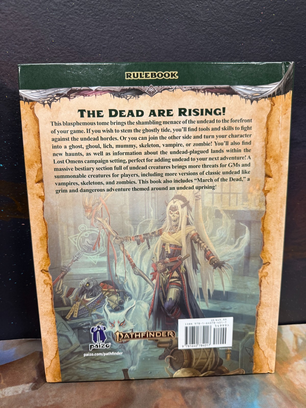 *BRAND NEW, FREE US SHIPPING* Pathfinder 2nd Ed.: Book of the Dead (Hardcover)