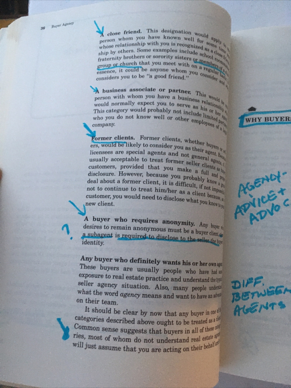 Buyer Agency Competitive edge in selling real estate Blue Highlighted