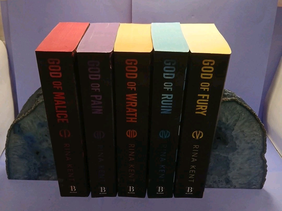 Legacy of Gods Series 1-5 by Rina Kent Deluxe Sprayed Edges God of Malice 1ST