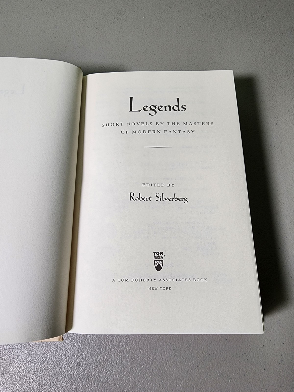Legends edited by Robert Silverberg 1998, HC DJ 1st Print 1st Ed *READ*
