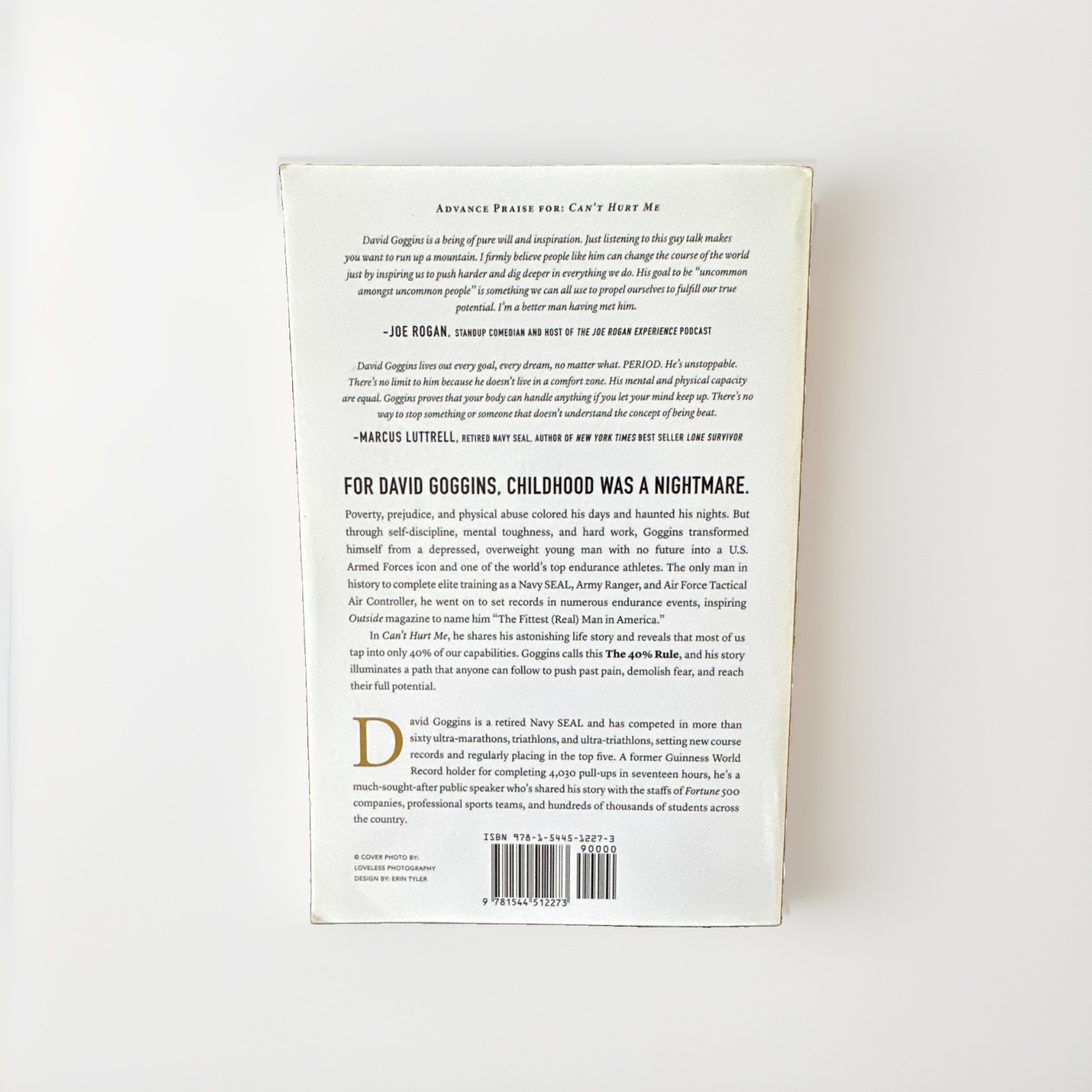 David Goggins Can’t Hurt Me Master Your Mind and Defy the Odds PB 2018