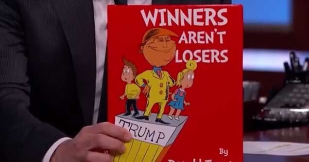 “Hardcover” Winners Aren’t Losers Children’s Book Donald Trump Jimmy Kimmel Maga