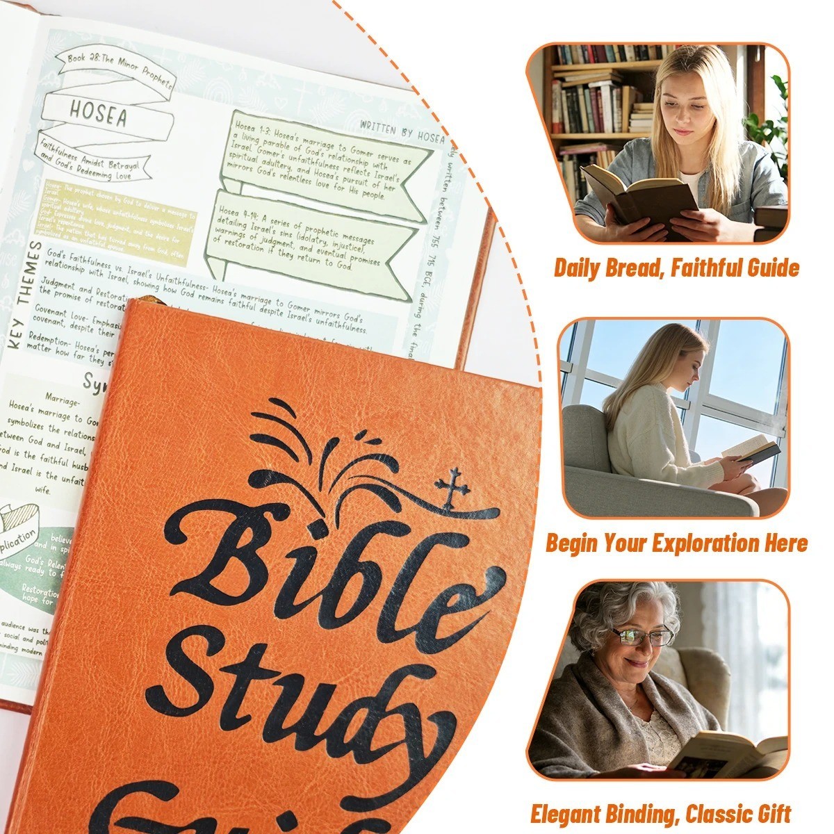 66-Page Bible Study Guide & Devotional Journal Christian Planner