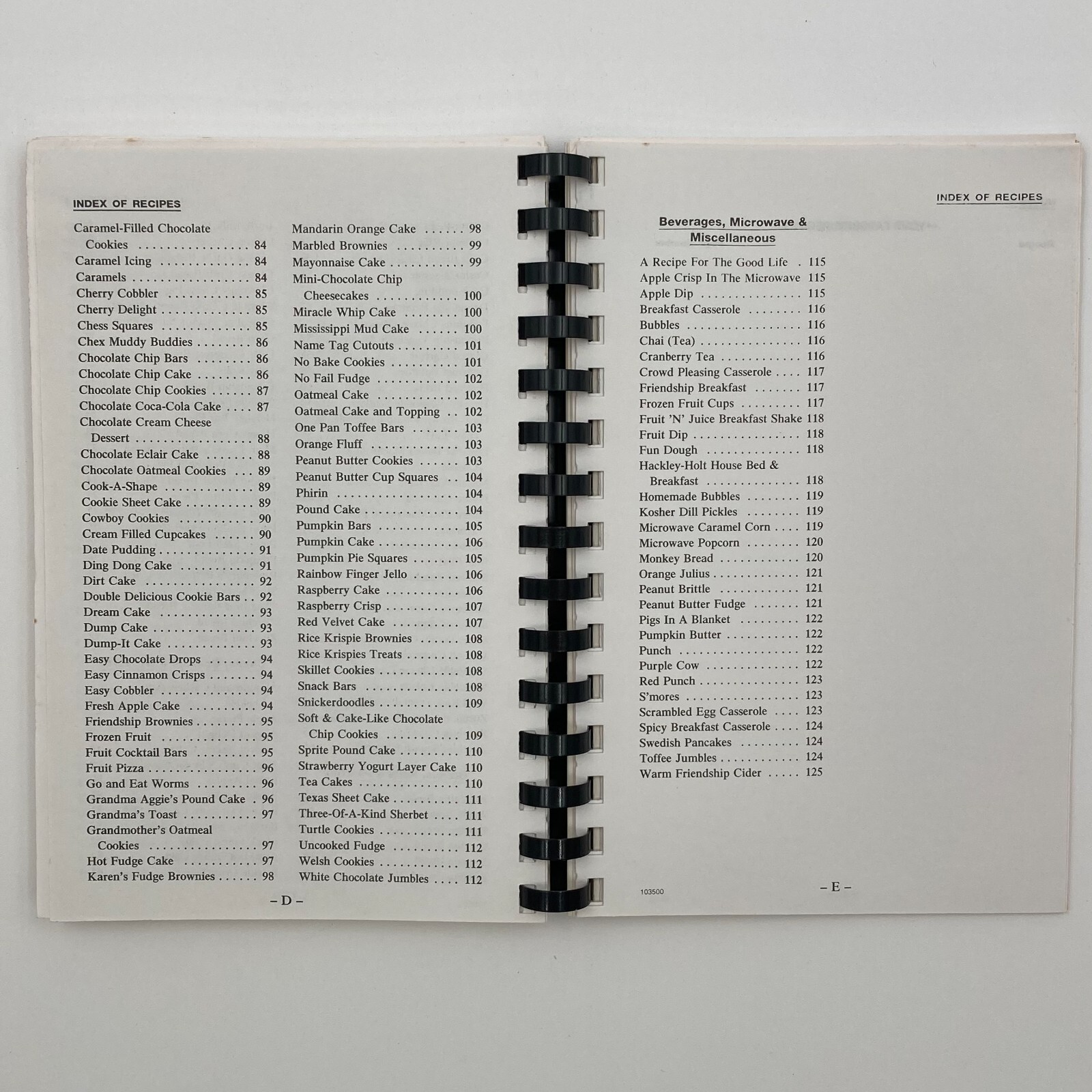 Charles Elementary School Cookbook Richmond, Indiana (1996, Spiral) 126 pages