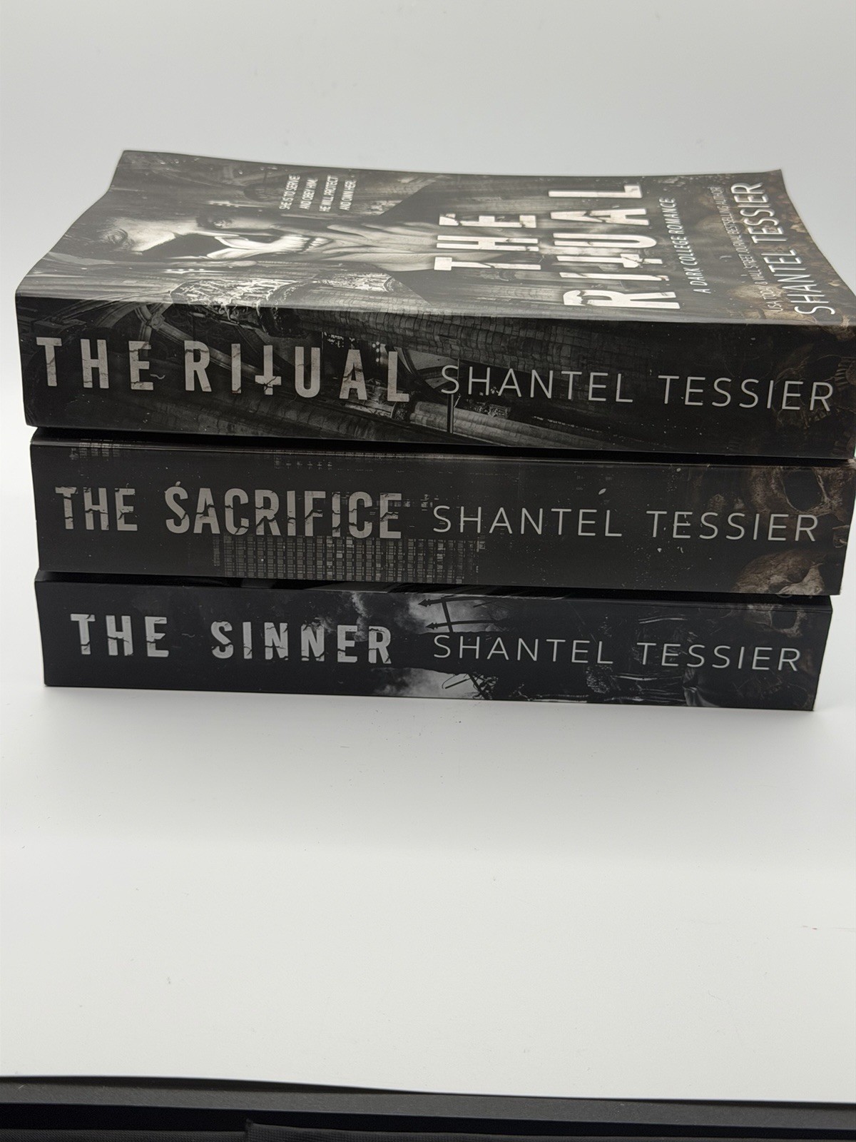Shantel Tessier Dark College Romance 3 Book Set The Ritual Sinner Sacrifice PB