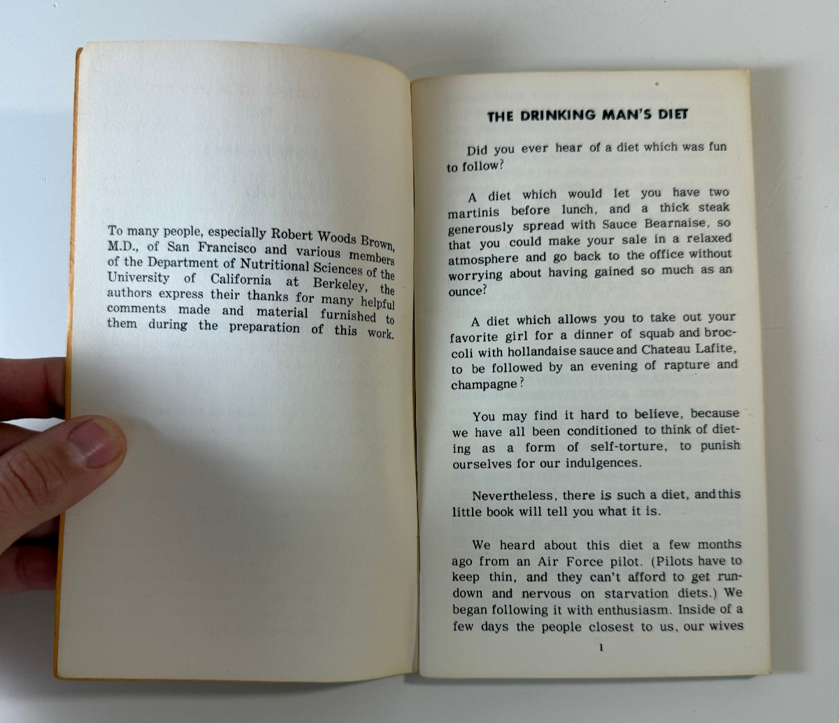 The Drinking Man’s Diet or How To Lose Weight With A Minimum Of Will Power 1964