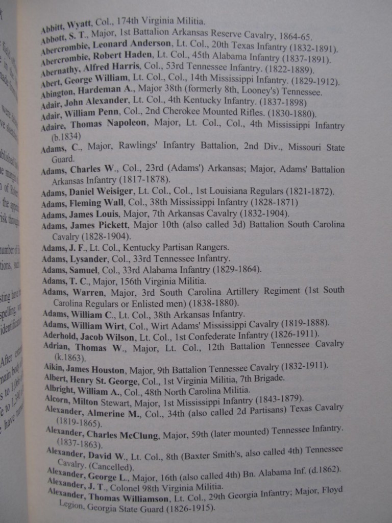 ROBERT E. LEE’S COLONELS – MOST COMPLETE VERSION – BRAND NEW – CIVIL WAR ROSTERS