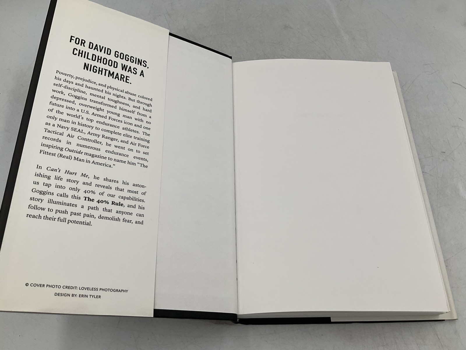 CAN’T HURT ME David Goggins 2018 Hardcover Lioncrest Publishing